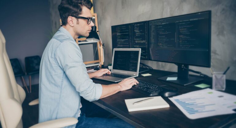 Man performing Cyber Security Support in San Diego, Escondido, La Mesa, CA, Carlsbad, Oceanside, and Nearby Cities